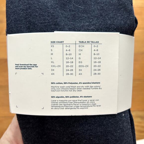 Old Navy High Rise Cropped Legging Womens Size Medium Tall Heathered Gray NWT - Picture 3 of 3